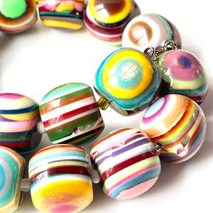 Anthropologie resin necklace - RARE, funky amazing resin/lucite beads! NWOT